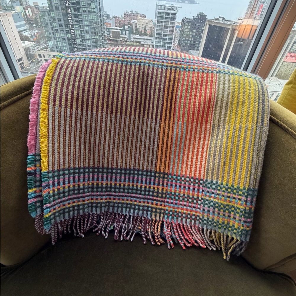 Vibrant Plaid Throw Blanket - Picture 7 of 7
